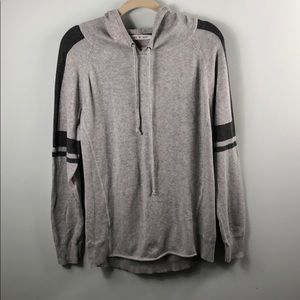 Athleta Gray Hoodie with Black Stripes